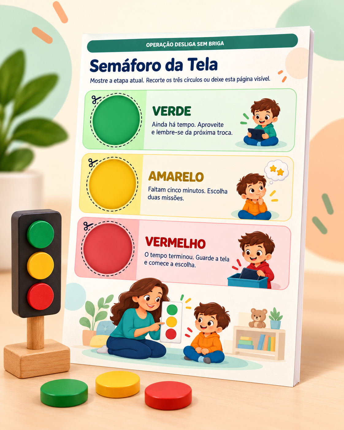 Página do material: Semáforo da Tela